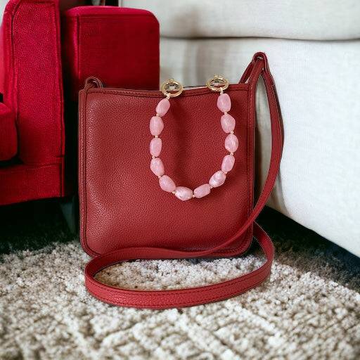 Roze Tas met Zachtroze Blushing Belle Telefoonarmband 